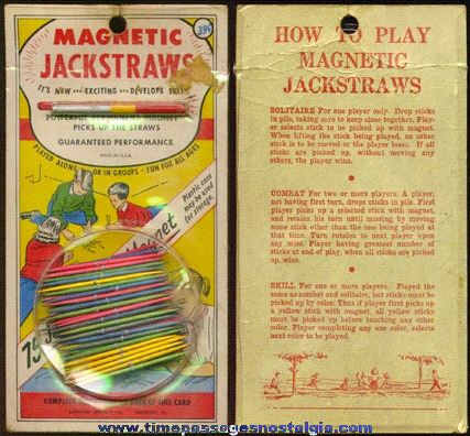 Old Unopened Magnetic Jackstraws Game