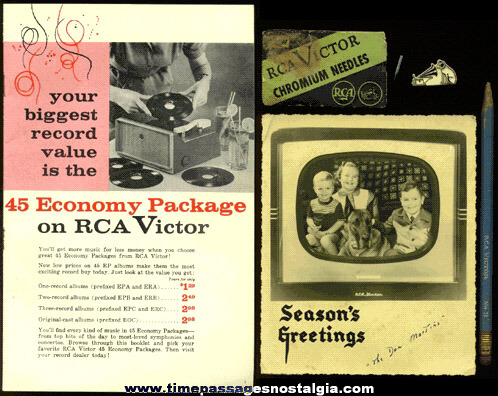 (7) Old RCA Advertising Items