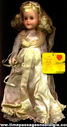 Old Valentine Wedding Bride Doll