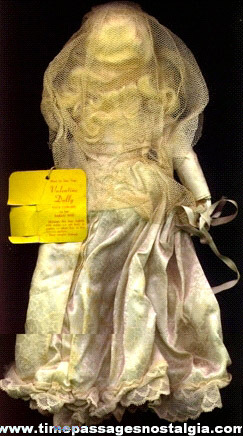 Old Valentine Wedding Bride Doll