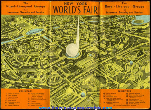 1939 - 1940 NEW YORK WORLD’S FAIR Map