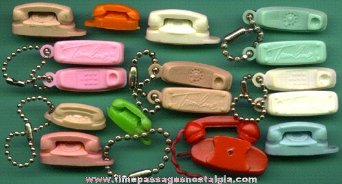 (12) Old Miniature Advertising & Charm Premium Telephones