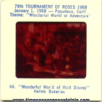 (30) 1968 79th Annual Tournament Of Roses Parade Float Color Photo Slides