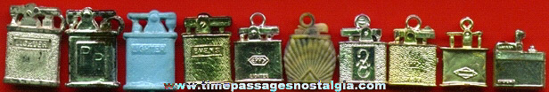 (10) Old Gumball Machine Prize Cigarette Lighter Charms