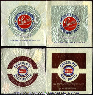 (4) Old Candy Bar Wrappers