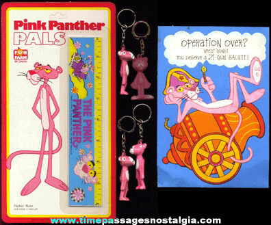 (6) PINK PANTHER Items