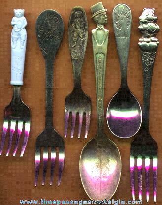 (6) Different Character Spoons & Forks