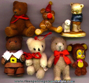 (7) Different Small Teddy Bears