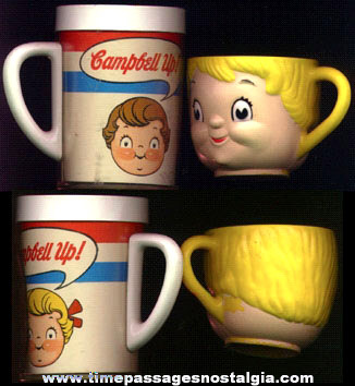 (2) Different CAMPBELL’S SOUP KIDS Advertising Cups