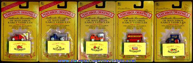 (5) Different Unopened MATCHBOX Authentic Recreation Vehicles