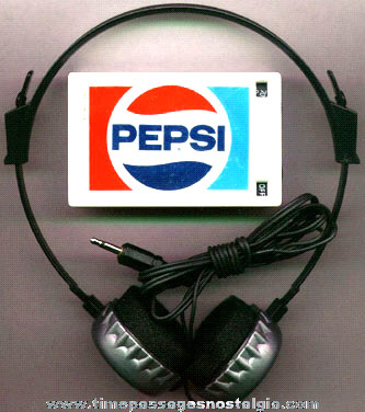 1983 PEPSI - COLA Advertising AM Radio & Headset