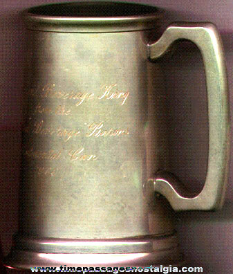 1966 Engraved Pewter Award Mug