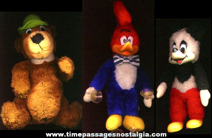 (3) Cartoon Character Plush Dolls