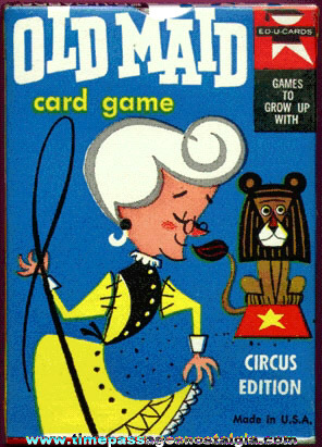 Unopened ©1959 Boxed Old Maid Card Game