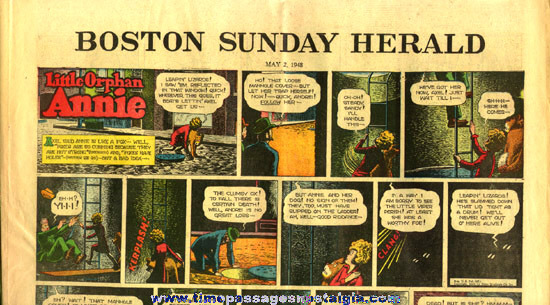 May 2nd, 1948 Boston Sunday Herald Newspaper Color Comic / Cartoon Section