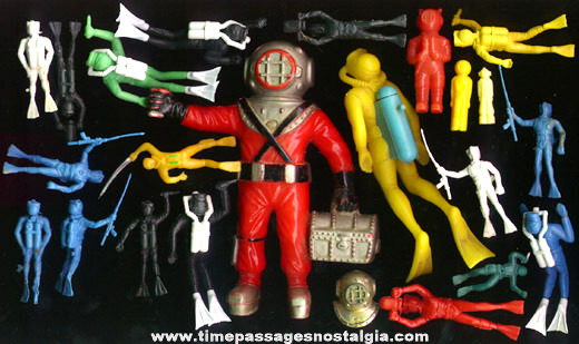 (23) Diving / Scuba Diver Toy Figures