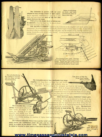 Old OSBORNE COLUMBIA Farm Equipment Booklet