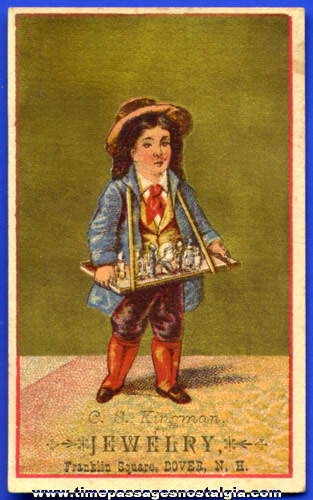 Old Dover, New Hampshire Jewelry Company Trade Card