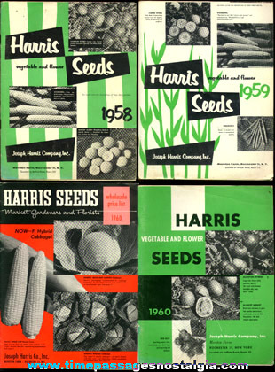 (4) Old Harris Seed Catalogs