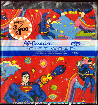 superman wrapping paper