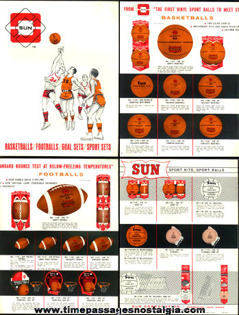 1966 SUN Corporation Sports Balls Buyers Sheet