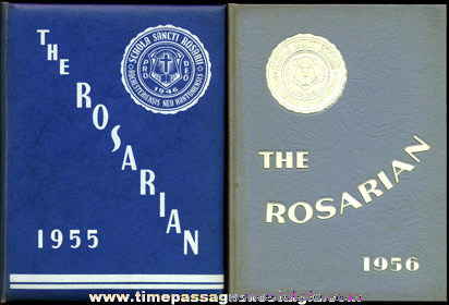 (2) 1950’s Rochester, New Hampshire Holy Rosary High School Year Books