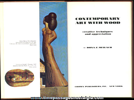 1968 Art Book Entitled "CONTEMPORARY ART WITH WOOD"