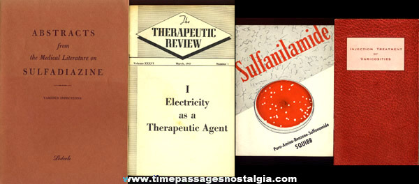 (4) 1930’s - 1940’s Medical / Drug Booklets