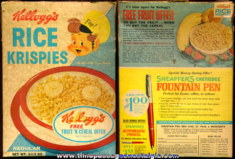 1963 Kellogg’s Rice Krispies Cereal Box