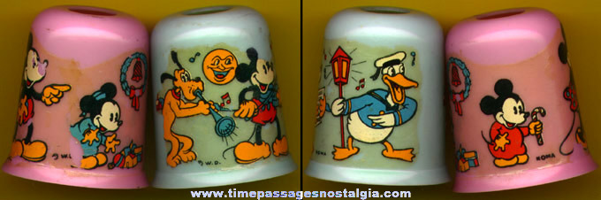 (2) Old Walt Disney Character NOMA Christmas Light Covers