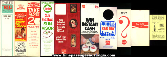(10) Different Old Coca-Cola Paper Advertising Items