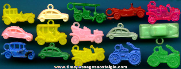 (15) Old Car Or Automotive Gum Ball Machine Prize Charms