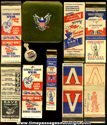 (10) World War II Homefront Items