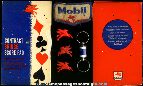 (7) Small Mobil Gasoline Advertising Items