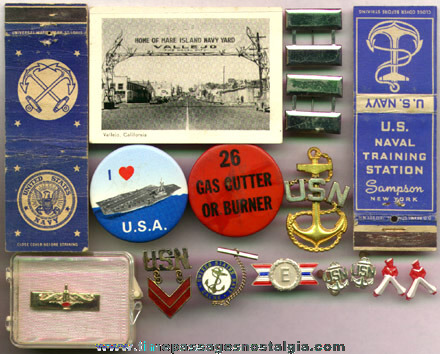 (15) Small United States Navy Items
