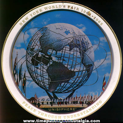 1964 -1965 New York World’s Fair Advertising Souvenir Tin Tray