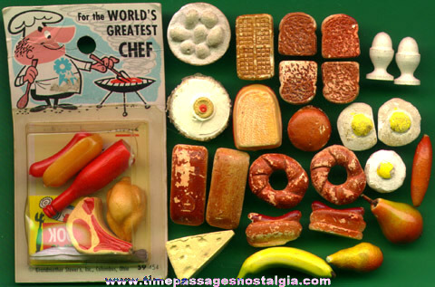 (31) Old Doll House Miniature Food Items