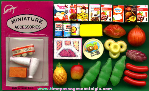 (30) Old Doll House Miniature Food Items