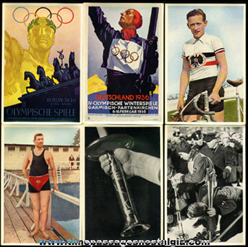 1936 Packet Of German Olympic Cigarette Photograph Cards