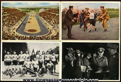 1936 Packet Of German Olympic Cigarette Photograph Cards