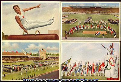 1936 Packet Of German Olympic Cigarette Photograph Cards