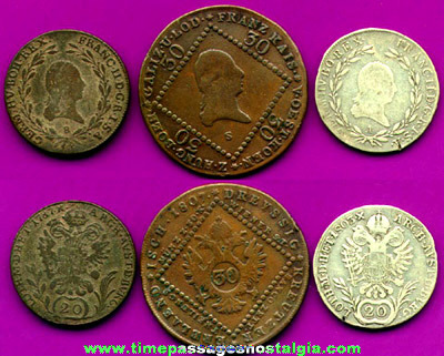 (3) 18th & Early 19th Century AUSTRIAN Coins