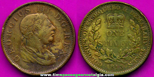 1813 British Guyana One Stiver Coin