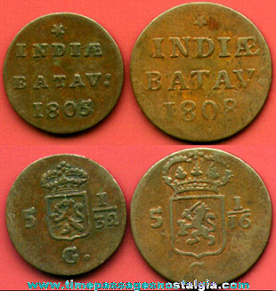 (2) Early 19th Century Indonesian Coins