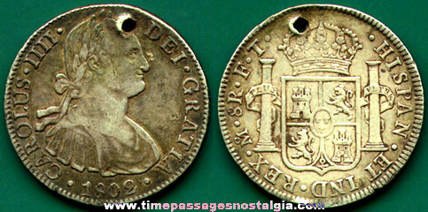 Early 19th Century Mexican (8) Reale Coin