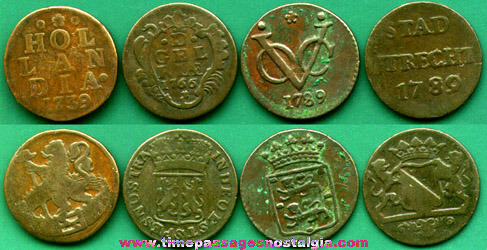 (4) 18th Century Netherland Coins