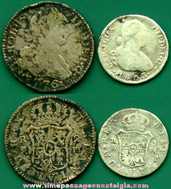 (2) 18th Century & Early 19th Century Spanish Silver Coins