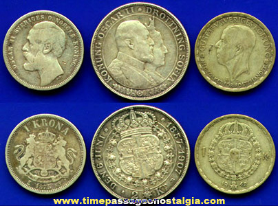 (3) 19th & 20th Century Swedish Coins