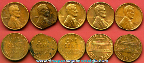 (5) United States Cent Mint Error