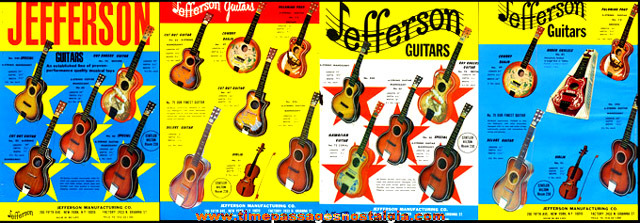 (2) 1970’s 2-sided Guitar Advertising Sheets